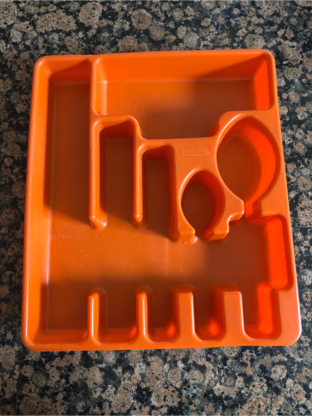Rubbermaid Orange Plastic Tray Organizer